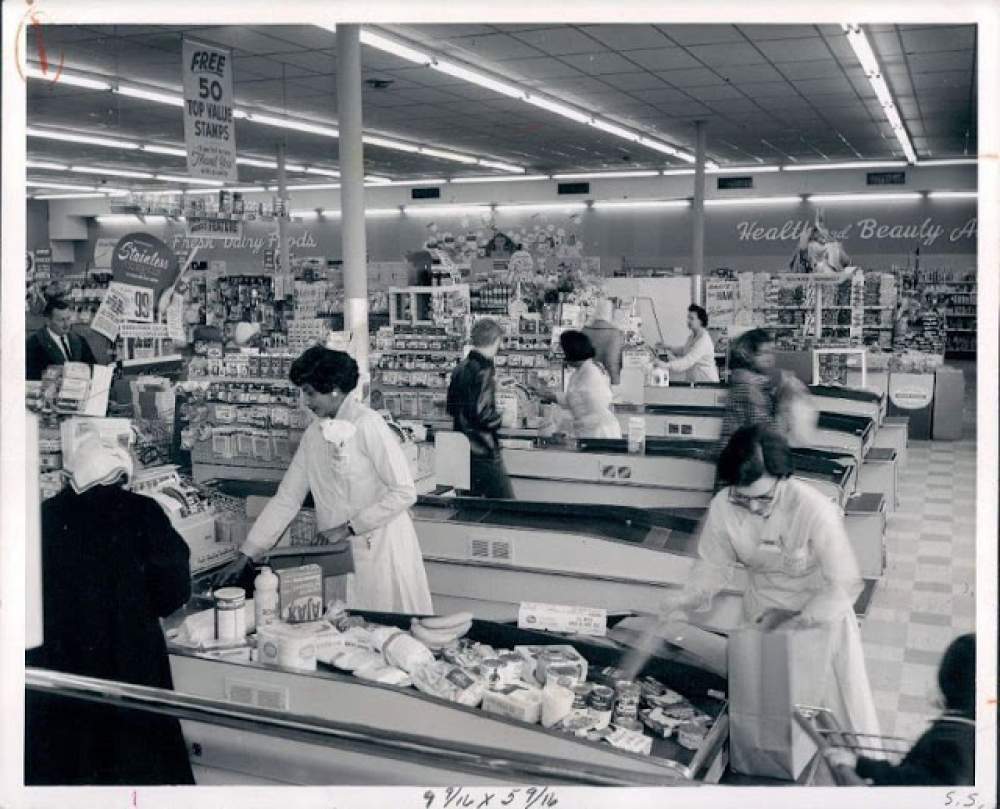 Los supermercados en los años 50s