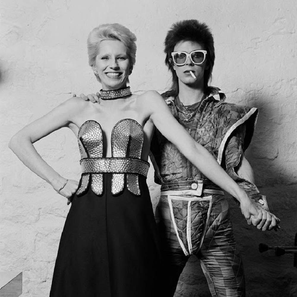 David Bowie y su esposa Angela