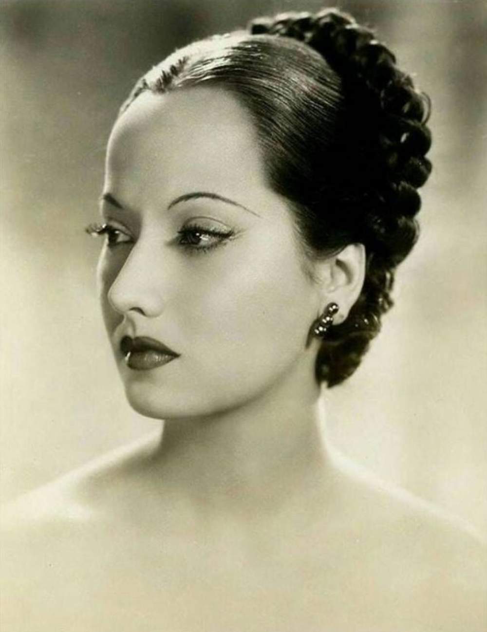 La actriz Merle Oberon