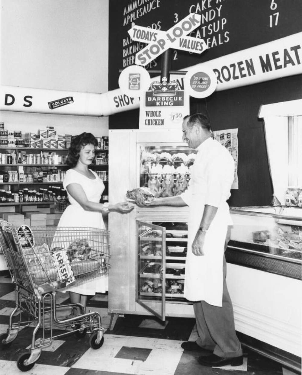 Los supermercados en los años 50s