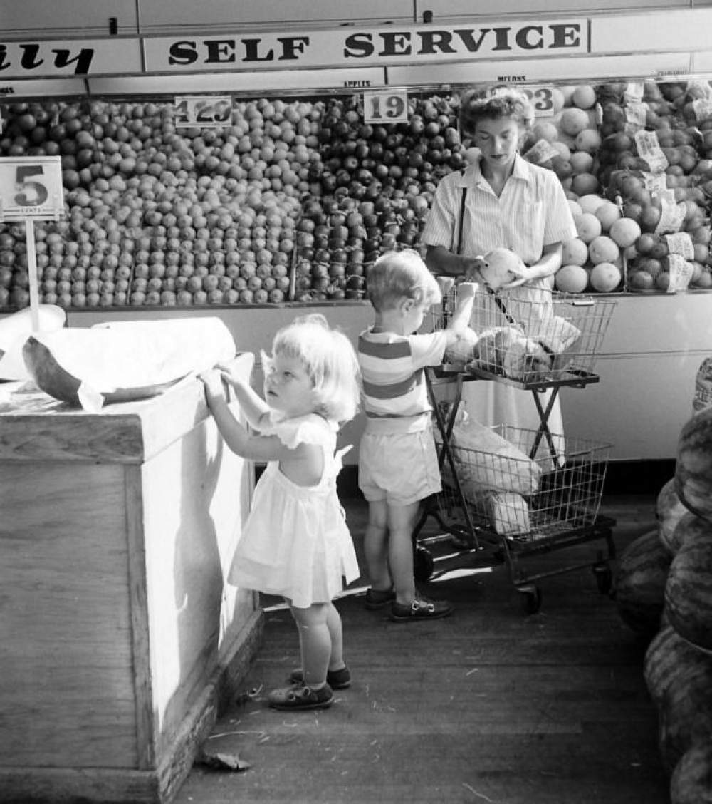 Los supermercados en los años 50s