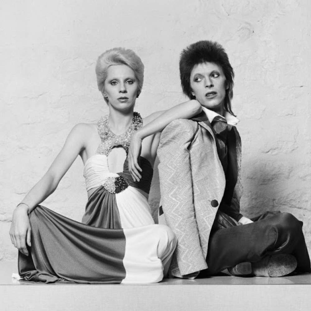 David Bowie y su esposa Angela