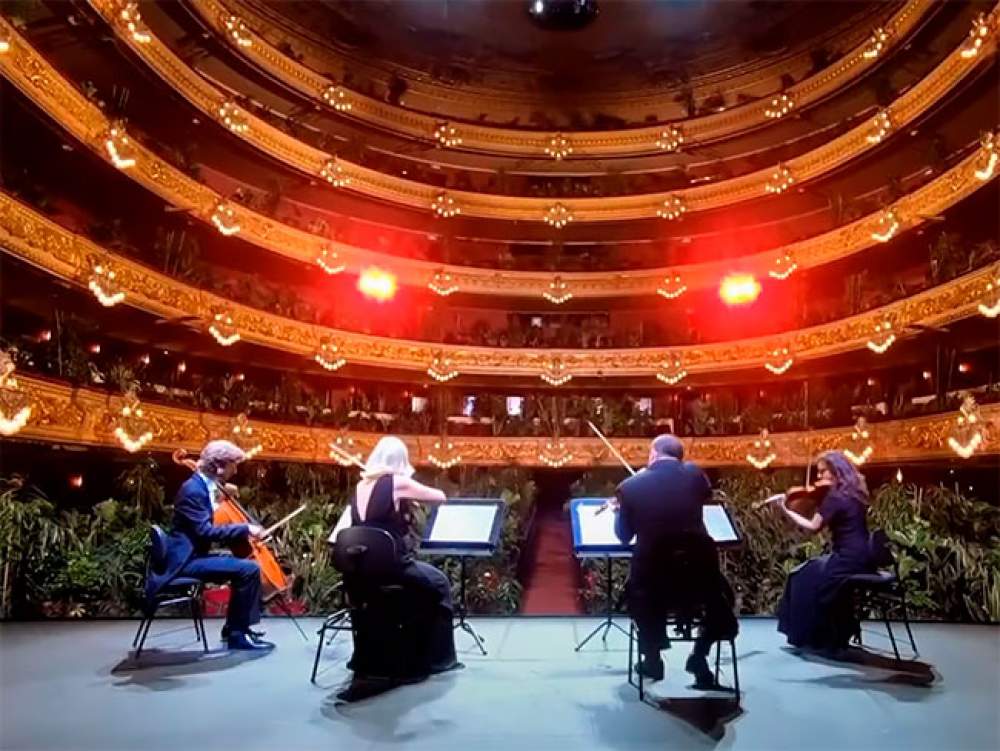 La ópera de Barcelona toca el primer concierto a más de 2000 plantas