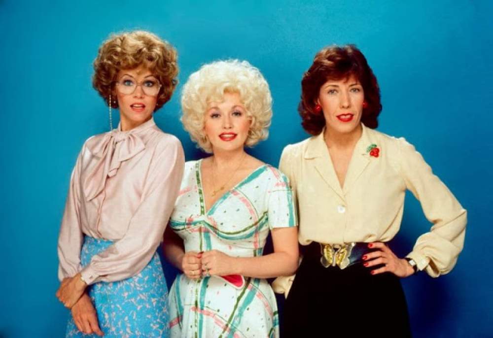 Dolly Parton, Jane Fonda y Lily Tomlin en '9 a 5'