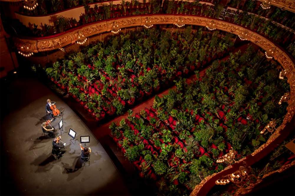 La ópera de Barcelona toca el primer concierto a más de 2000 plantas