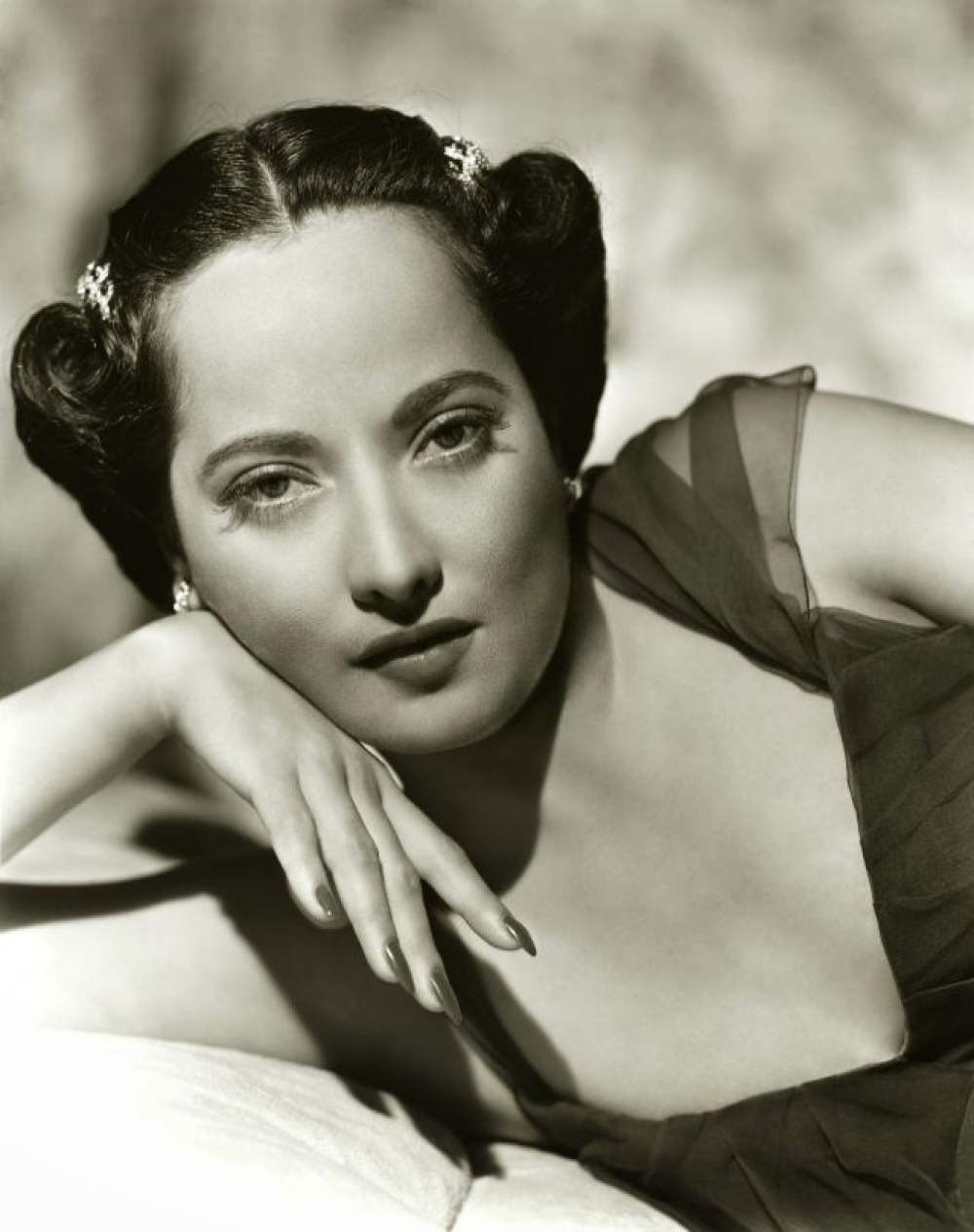 La actriz Merle Oberon