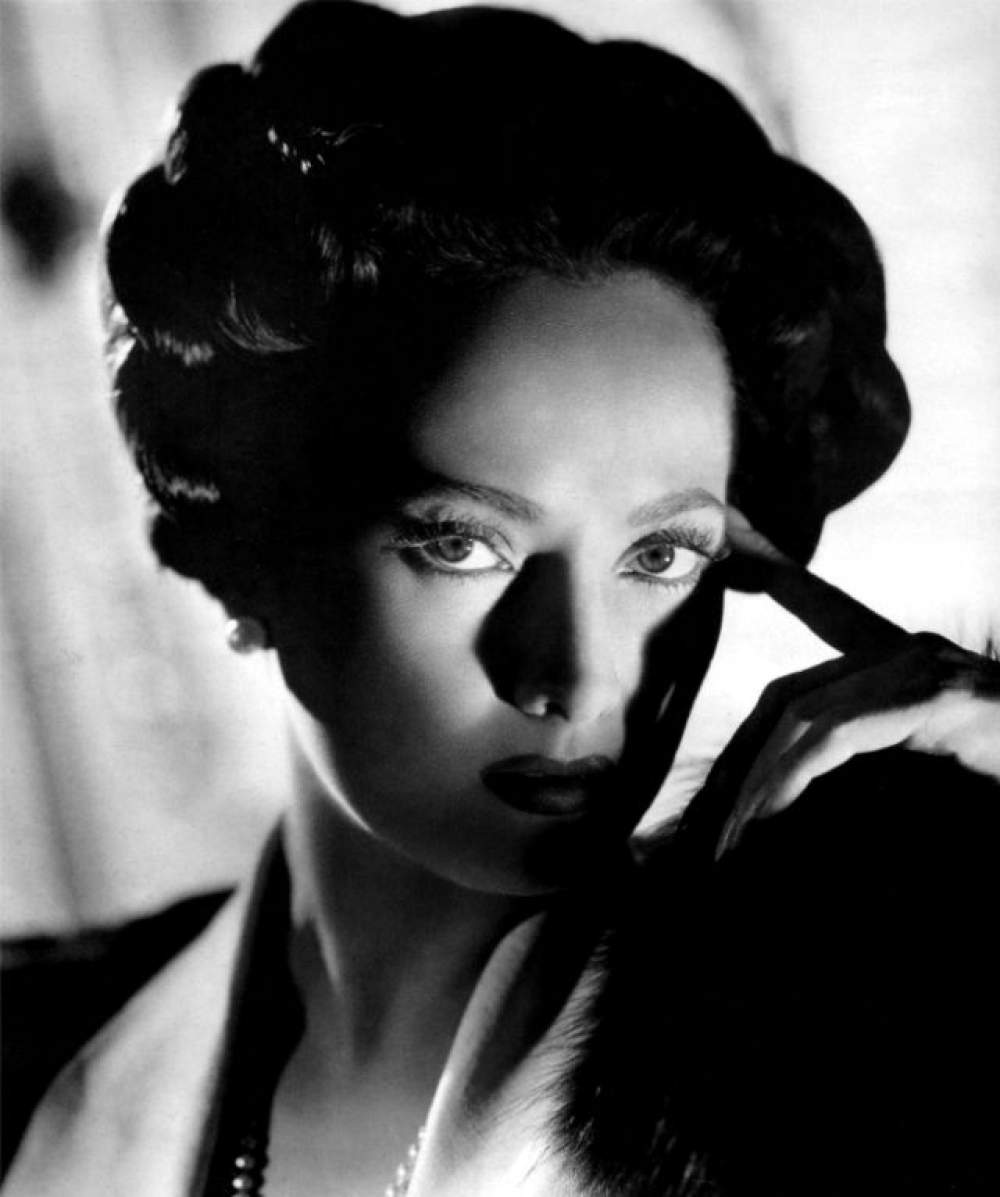 La actriz Merle Oberon