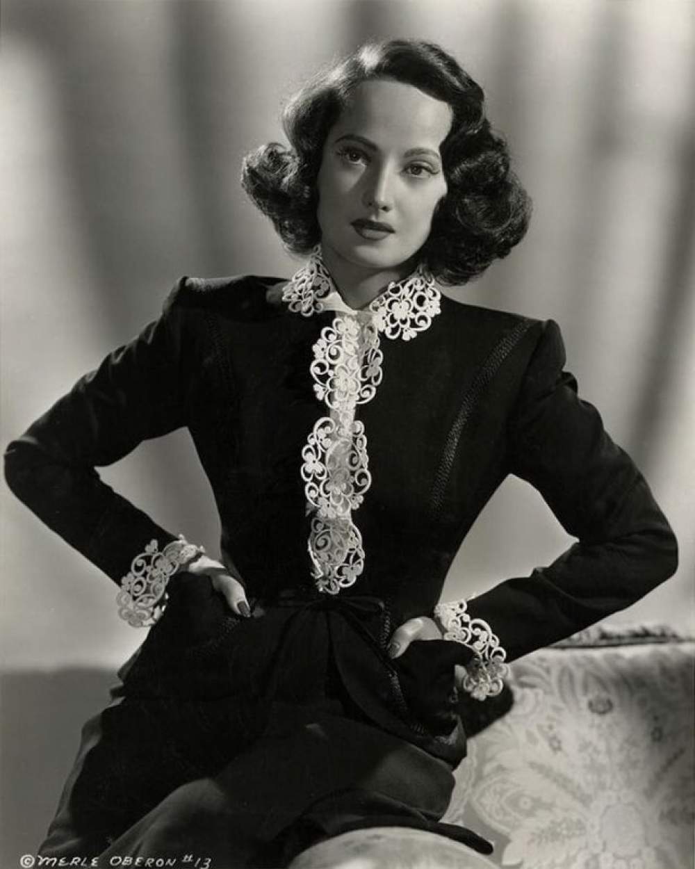 La actriz Merle Oberon