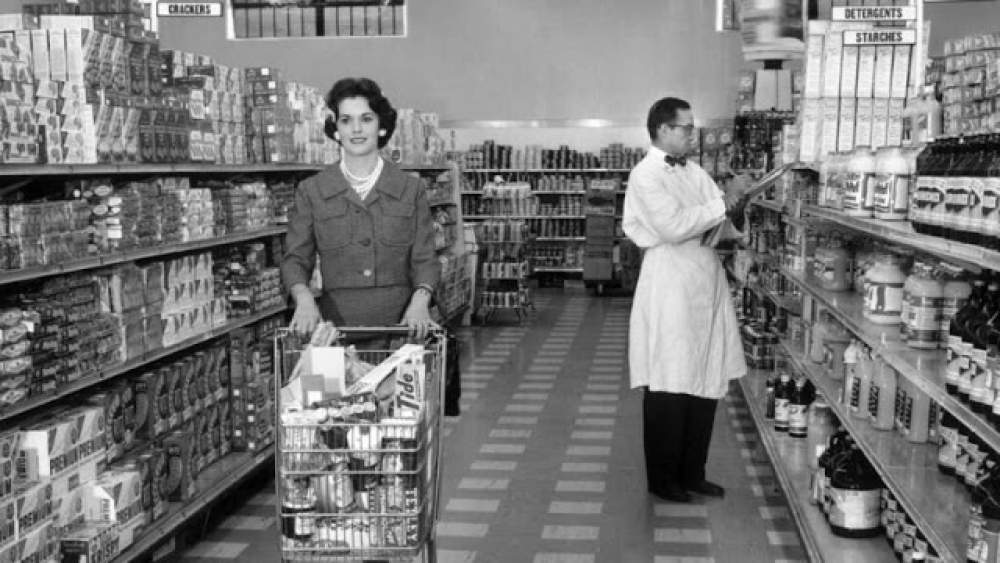 Los supermercados en los años 50s