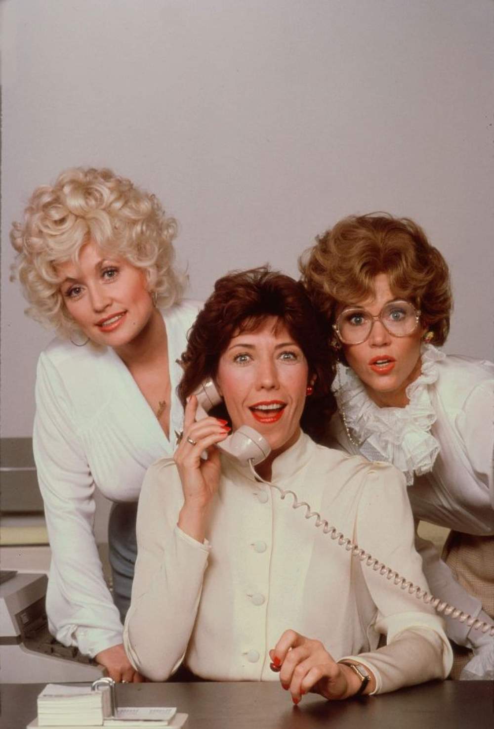 Dolly Parton, Jane Fonda y Lily Tomlin en '9 a 5'