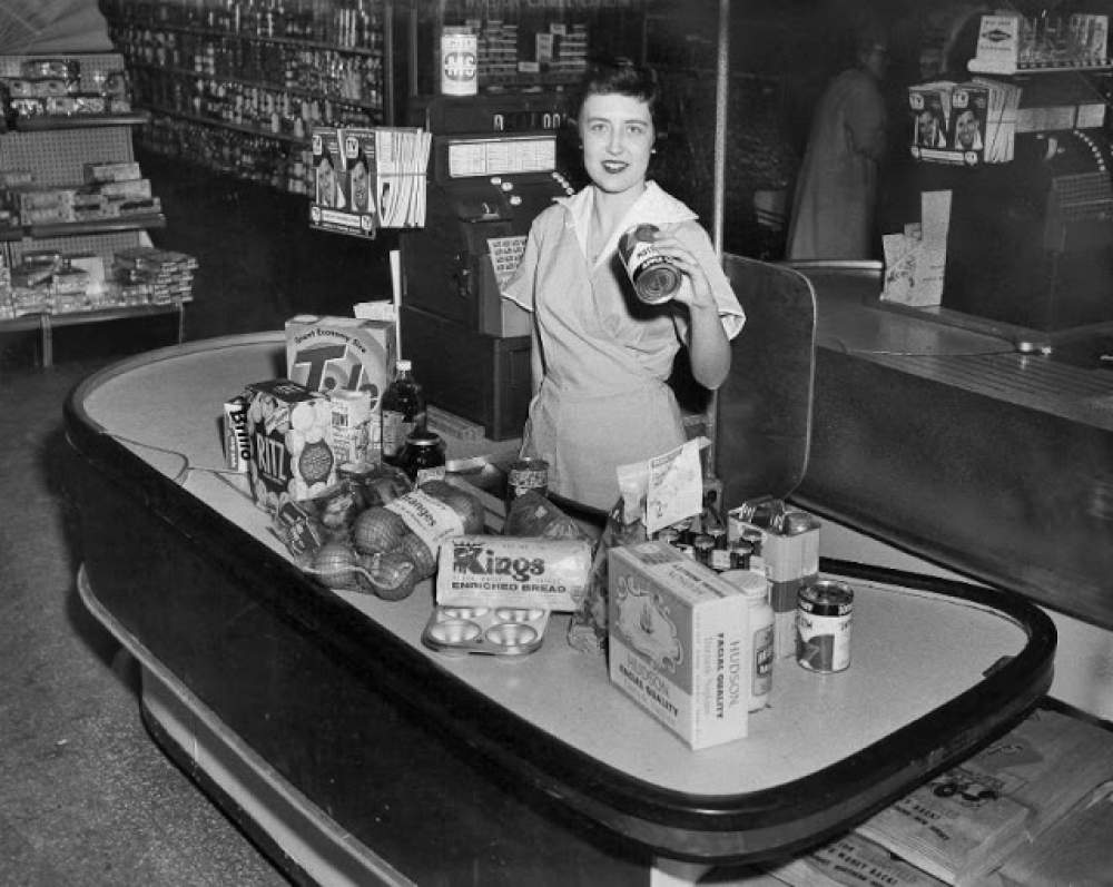 Los supermercados en los años 50s