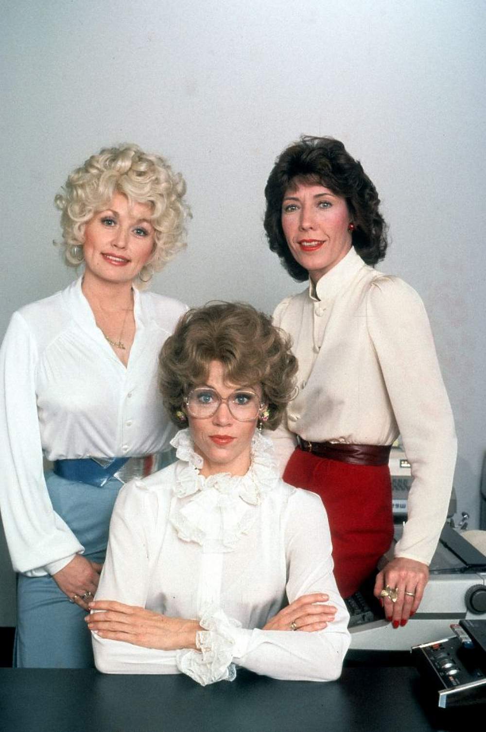 Dolly Parton, Jane Fonda y Lily Tomlin en '9 a 5'