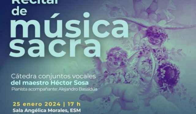 Estudiantes de canto presentarán recital de música sacra