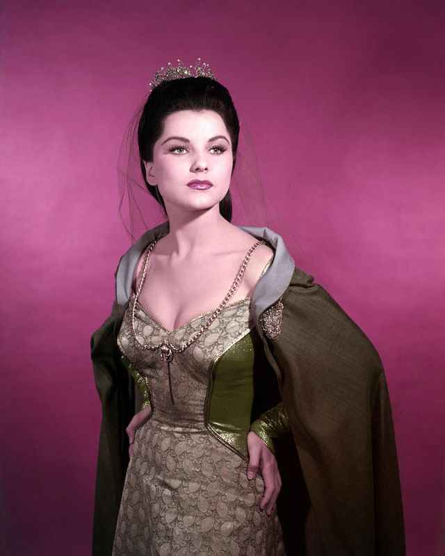 La estrella del cine Debra Paget 