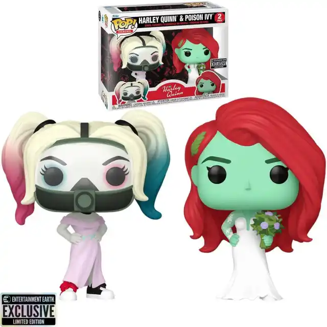 Funko Pops Harley Quinn y Poison Ivy 