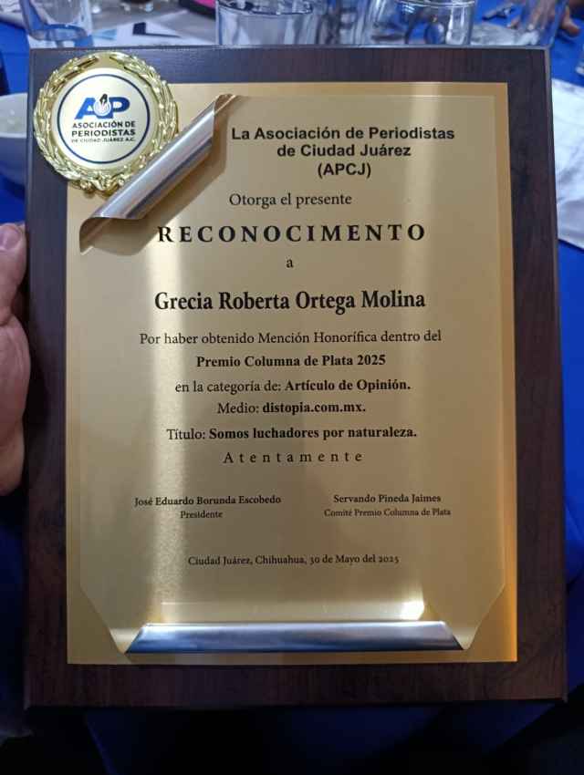 Premio Columna de Plata 2025 reconoce la excelencia periodística en Ciudad Juárez