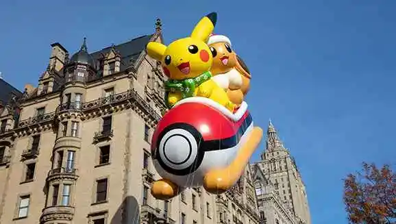 Pokémon en el Desfile del Día de Acción de Gracias de Macy's