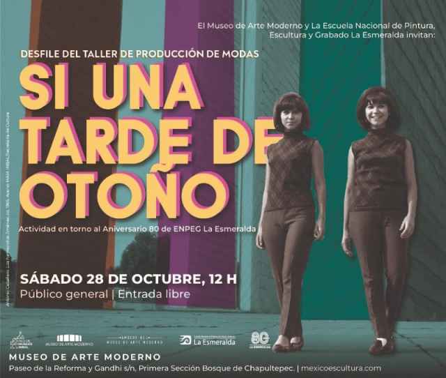 Si una tarde de otoño, desfile de modas de La Esmeralda en el Museo de Arte Moderno