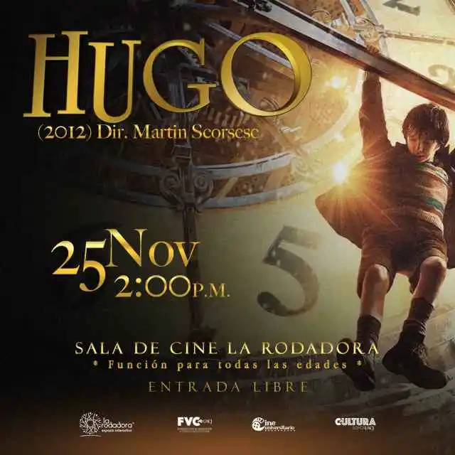 Cine Universitario de la UACJ invita a la proyección de Hugo