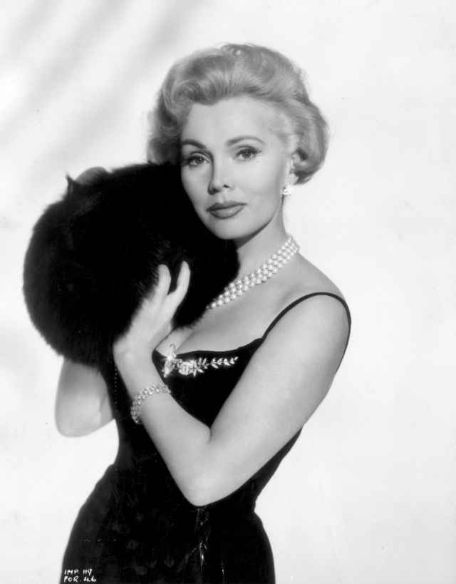 La joven y glamurosa Zsa Zsa Gabor