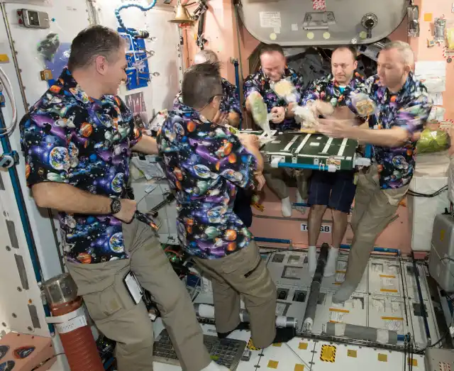 Celebraciones de Acción de Gracias en el espacio