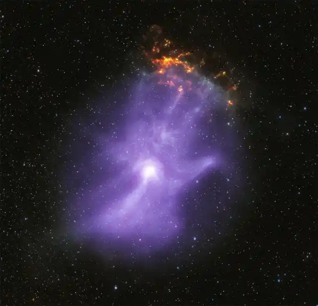 Los telescopios de rayos X de la NASA revelan los “huesos” de una mano cósmica fantasmal