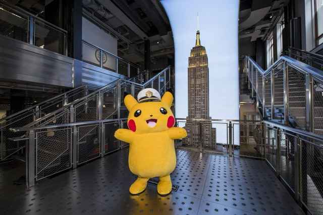 Las luces del Empire State en el Pokémon Day