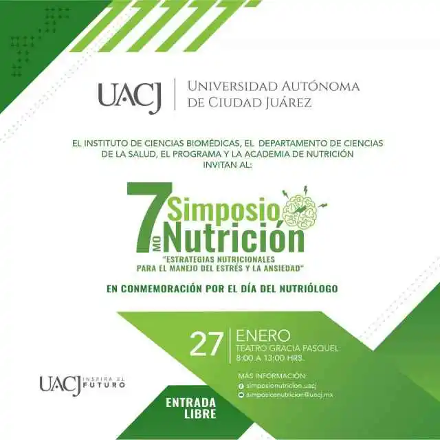 Invita la UACJ a su 7.º Simposio de Nutrición