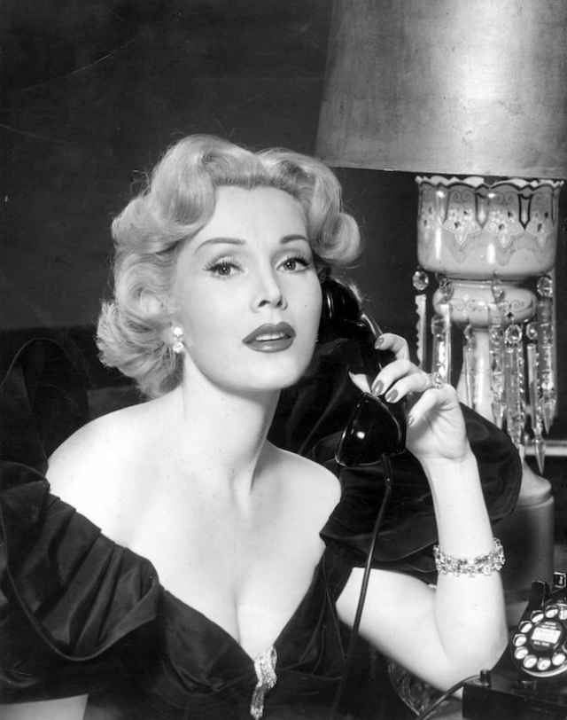 La joven y glamurosa Zsa Zsa Gabor