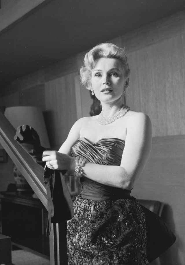 La joven y glamurosa Zsa Zsa Gabor