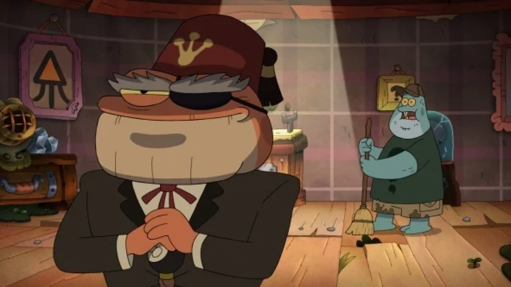 Amphibia hace giño a Gravity Falls