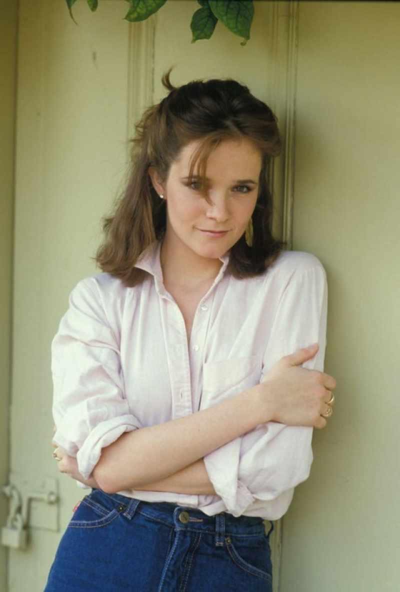 La joven Lea Thompson en la década de 1980