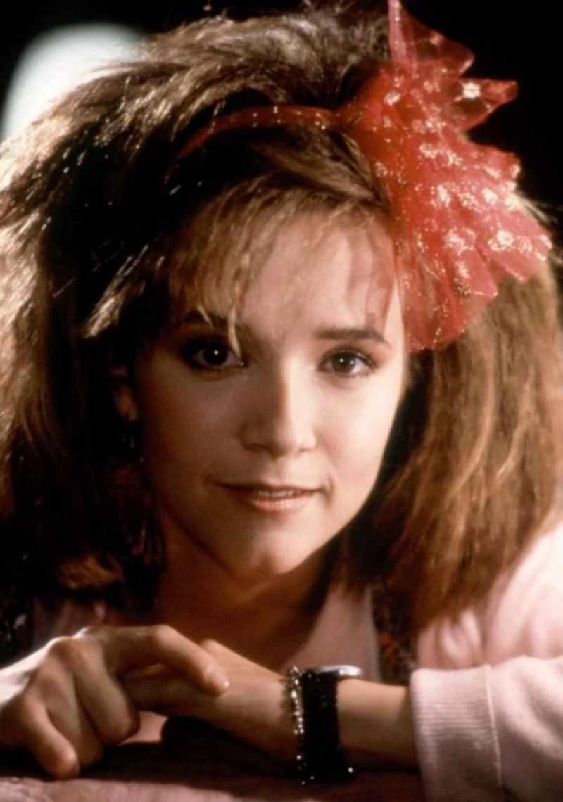 La joven Lea Thompson en la década de 1980