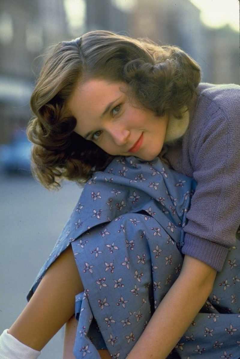 La joven Lea Thompson en la década de 1980