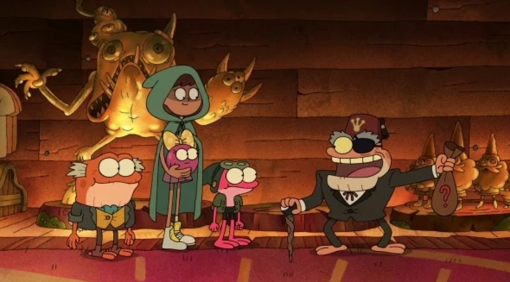 Amphibia hace giño a Gravity Falls