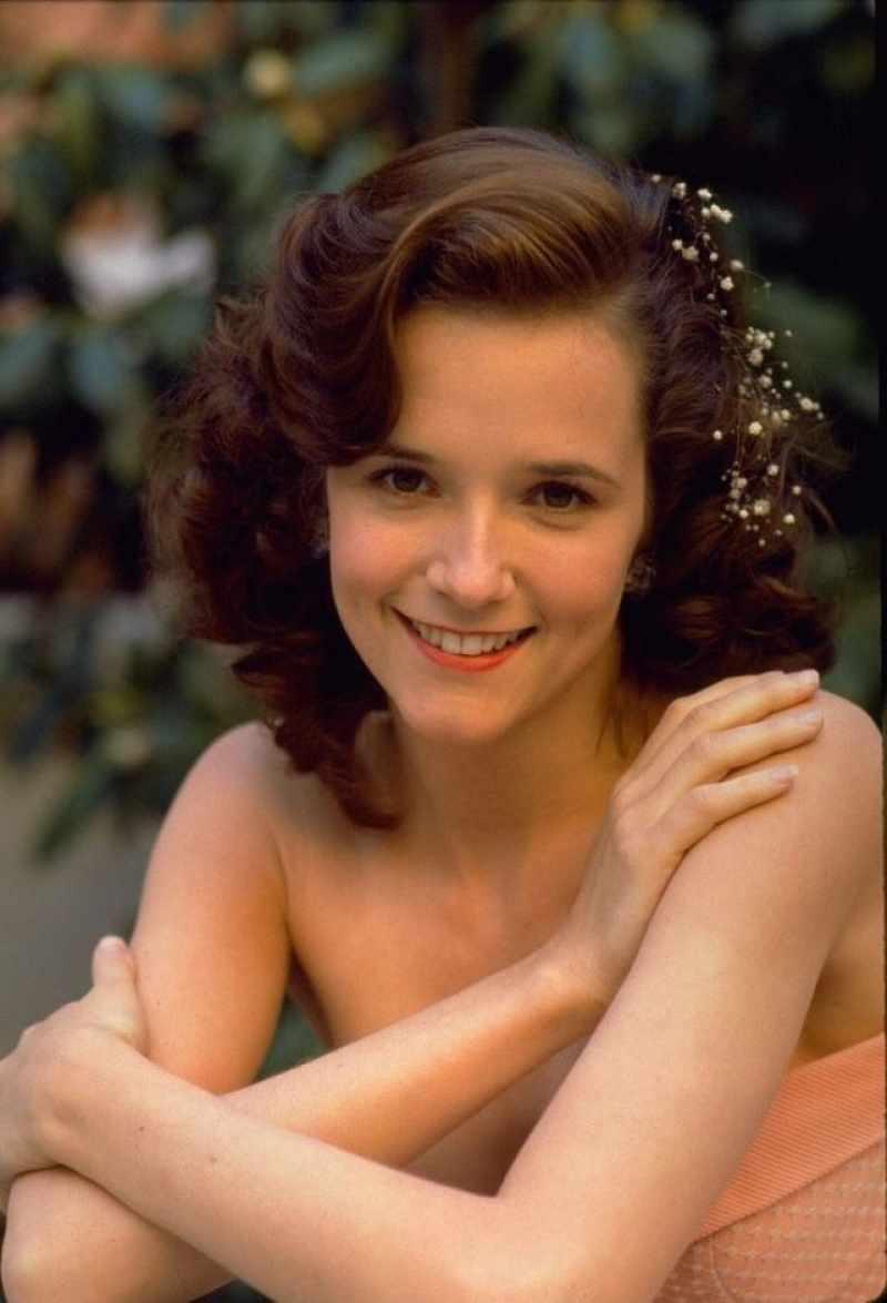 La joven Lea Thompson en la década de 1980