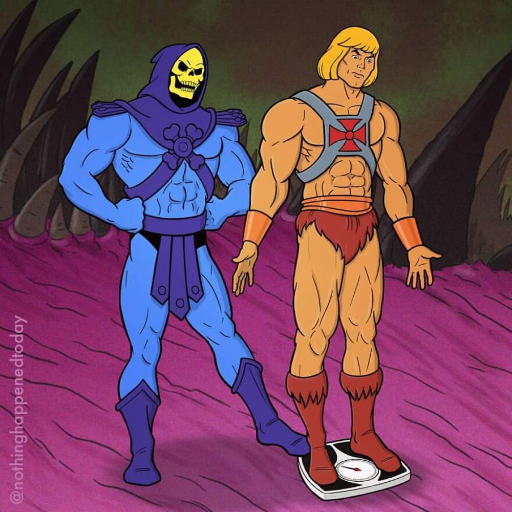 La vida de He-Man y Skeletor