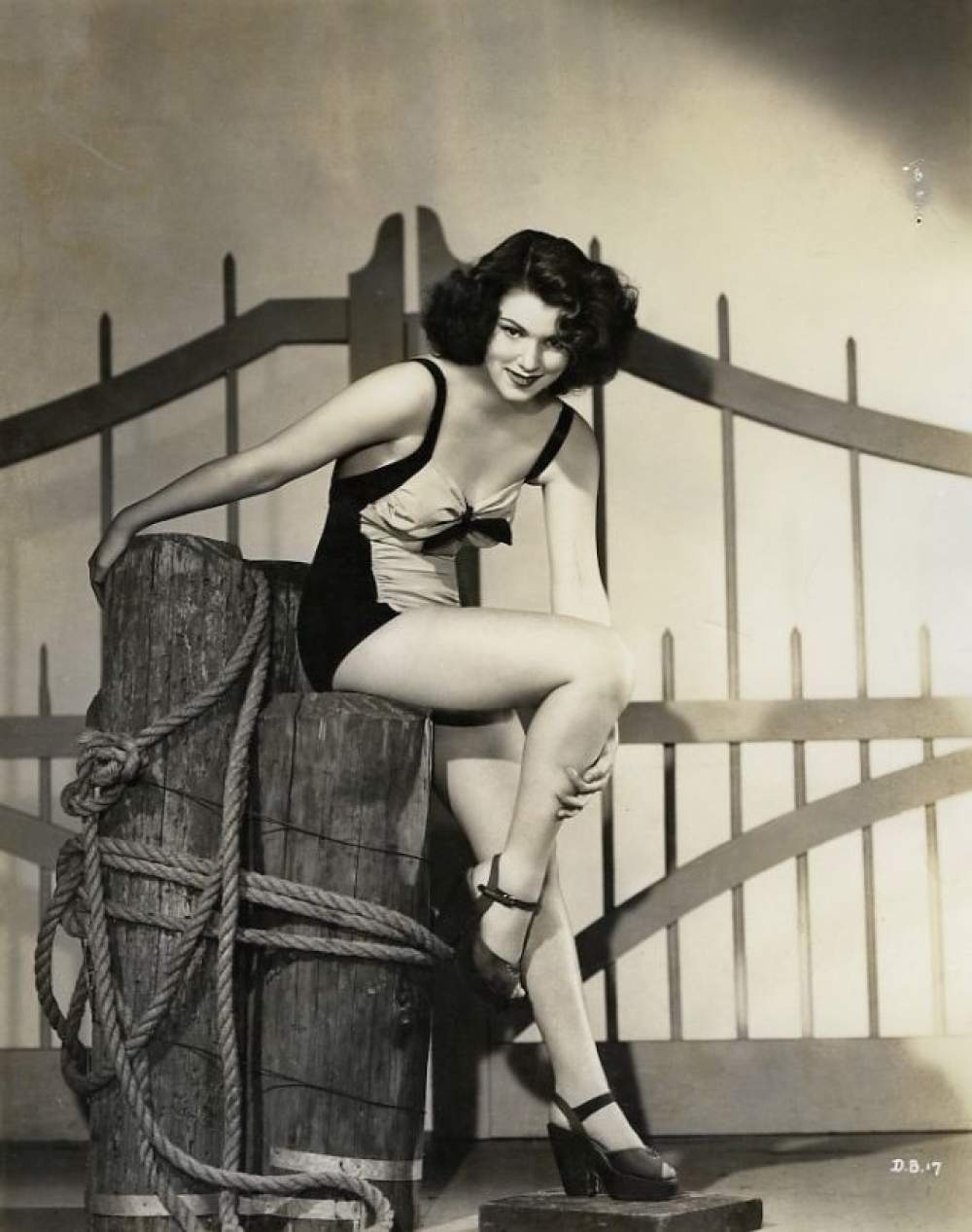 La actriz estadounidense Diana Barrymore 