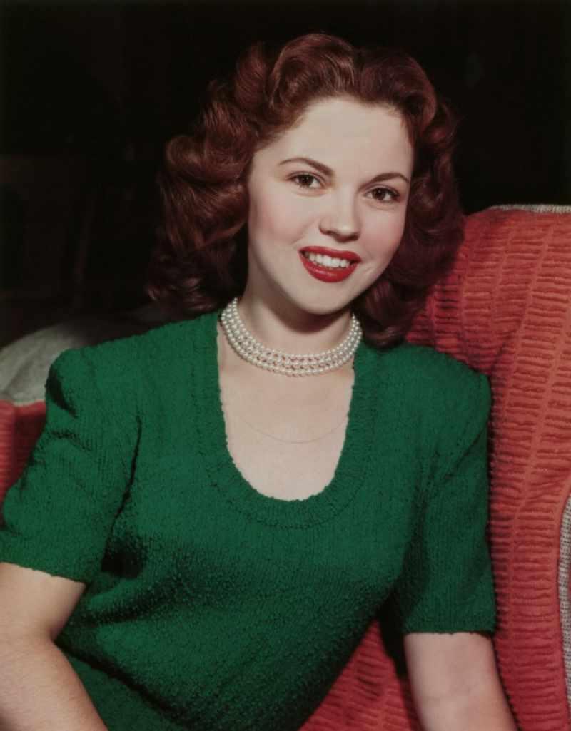 La actriz Shirley Temple 