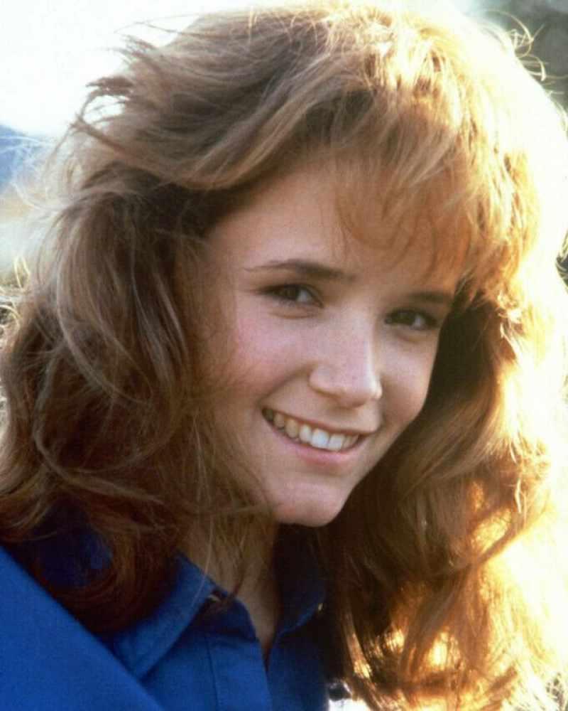 La joven Lea Thompson en la década de 1980