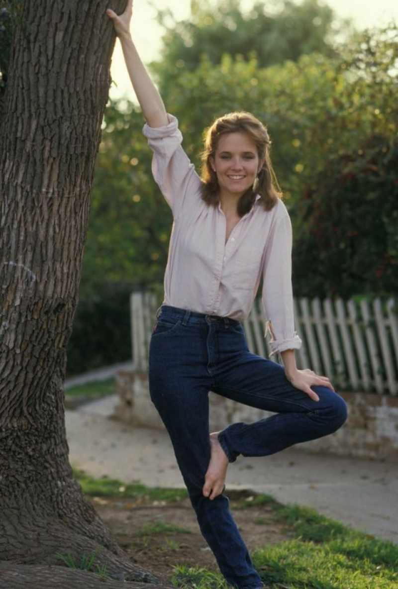 La joven Lea Thompson en la década de 1980