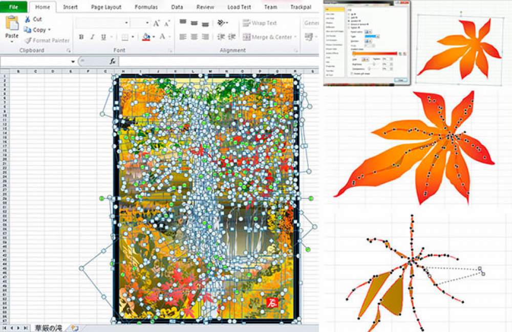 Pinturas hechas en Excel