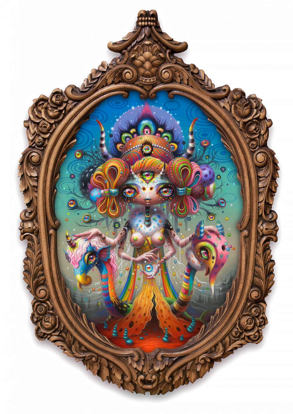 Pinturas psicodélicas de Yoko D’Holbachie
