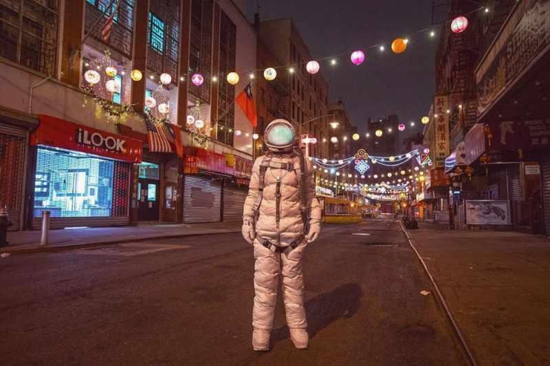 El astronauta solitario