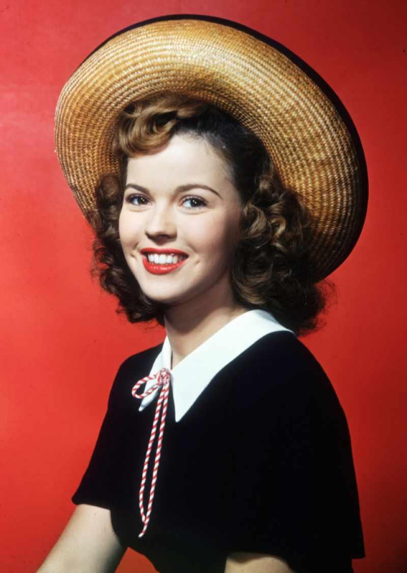 La actriz Shirley Temple 