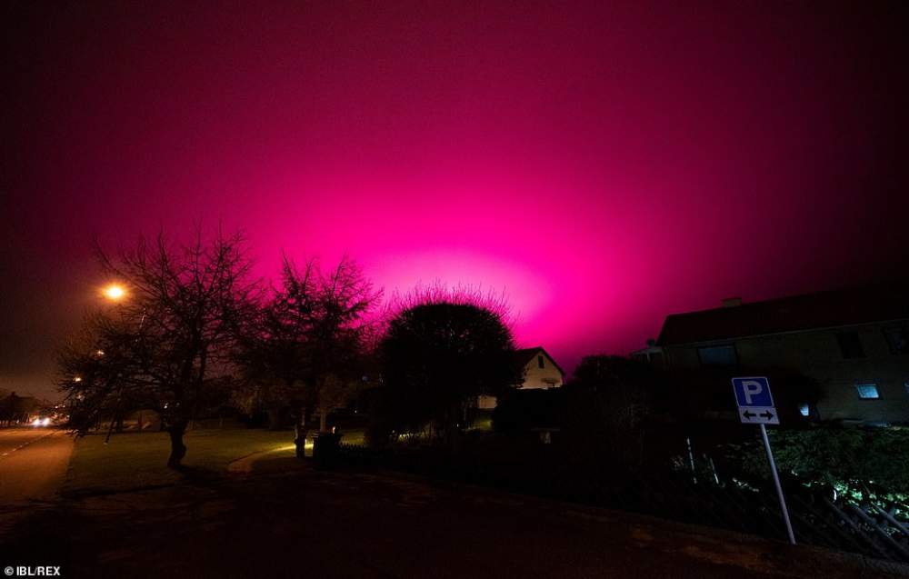 Cielo nocturno en  en Suecia